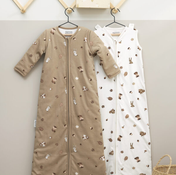 Meyco Baby slaapzak 4 seizoenen Forest Animals - sand - 3.0 TOG